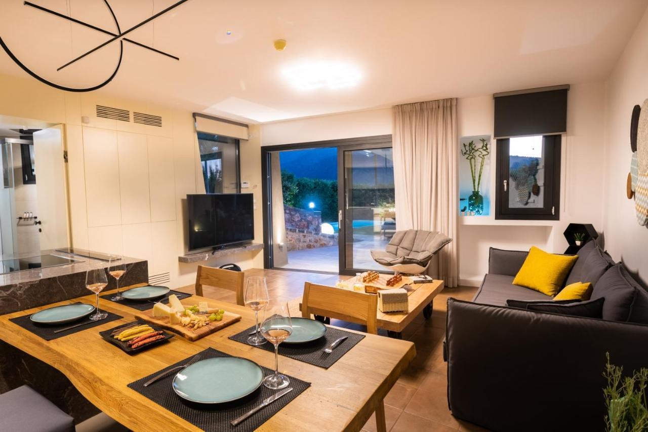 LITHARI Luxury Villa Private Pool, Mountain View Agios Nikolaos Esterno foto