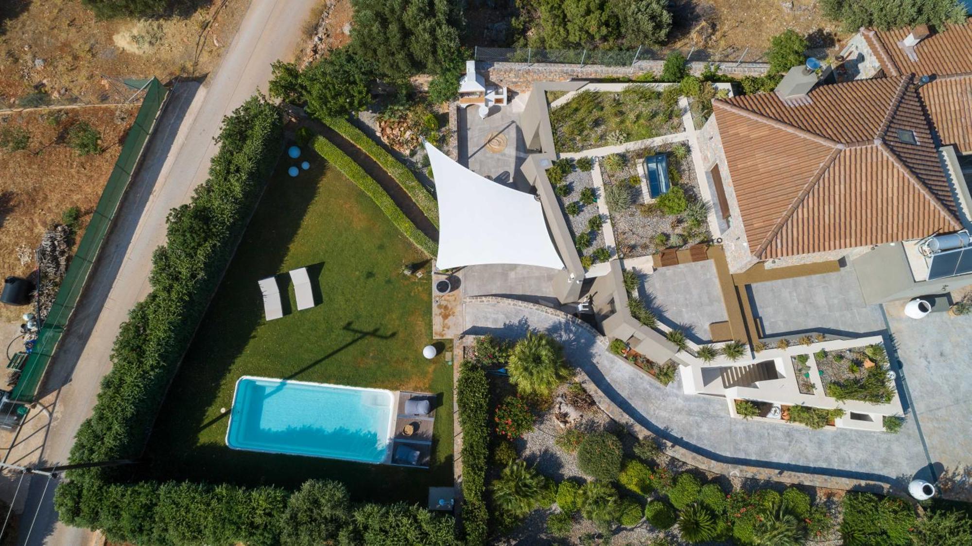 LITHARI Luxury Villa Private Pool, Mountain View Agios Nikolaos Esterno foto