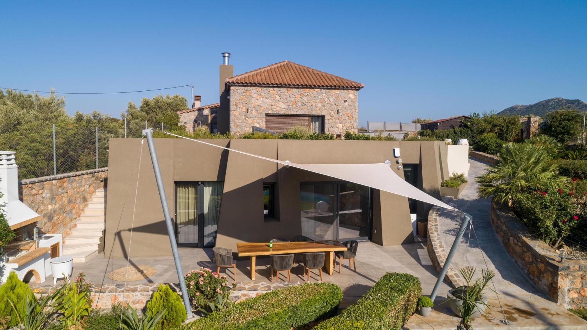 LITHARI Luxury Villa Private Pool, Mountain View Agios Nikolaos Esterno foto