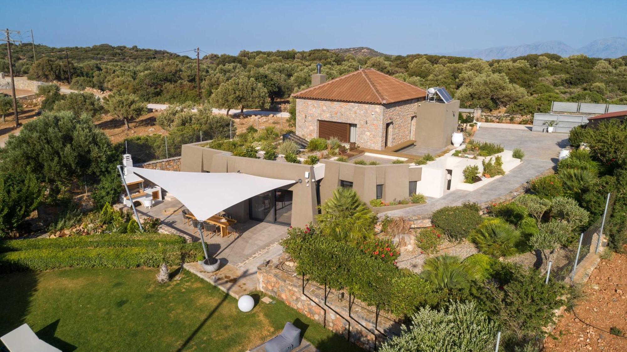 LITHARI Luxury Villa Private Pool, Mountain View Agios Nikolaos Esterno foto