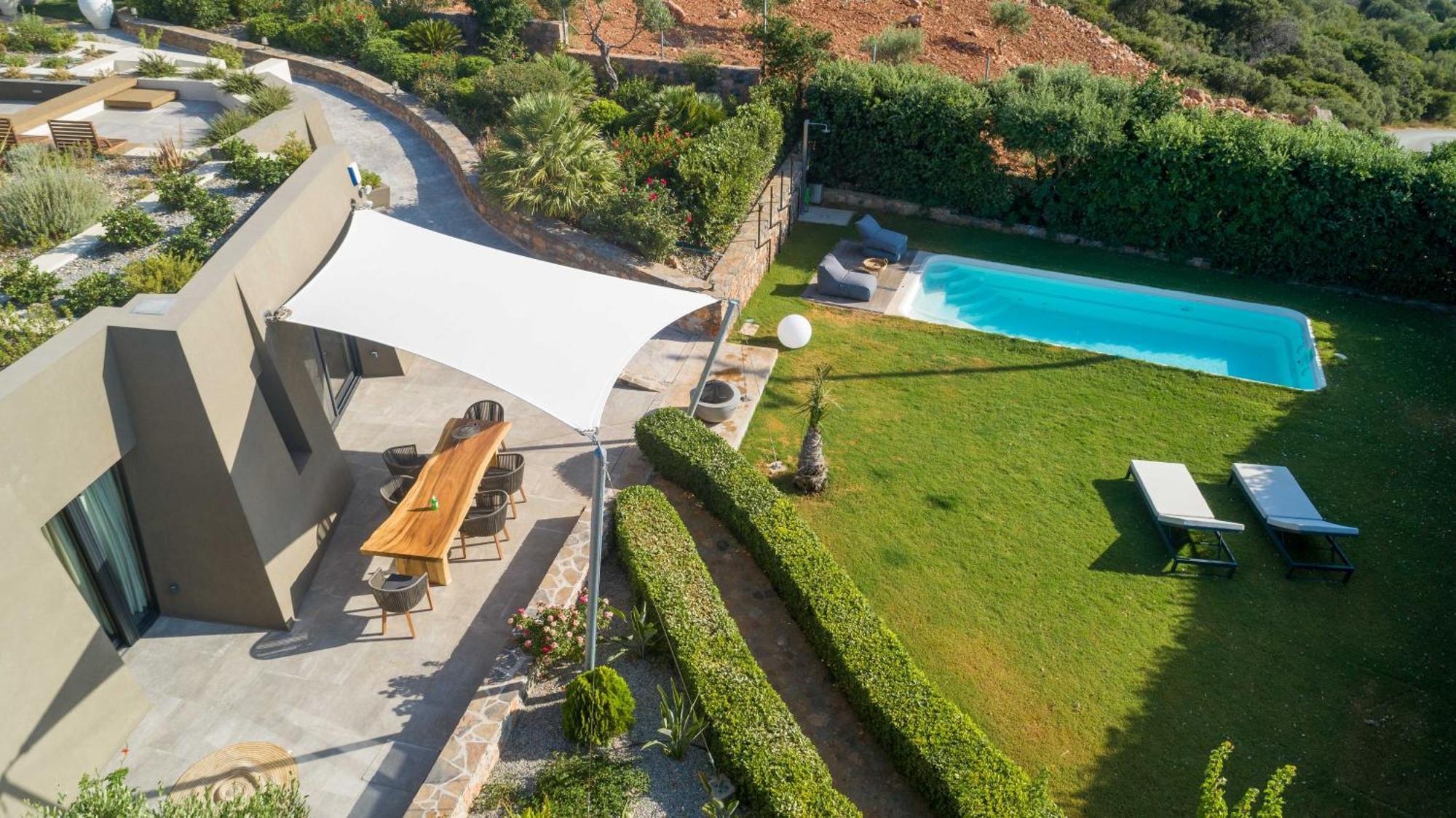 LITHARI Luxury Villa Private Pool, Mountain View Agios Nikolaos Esterno foto